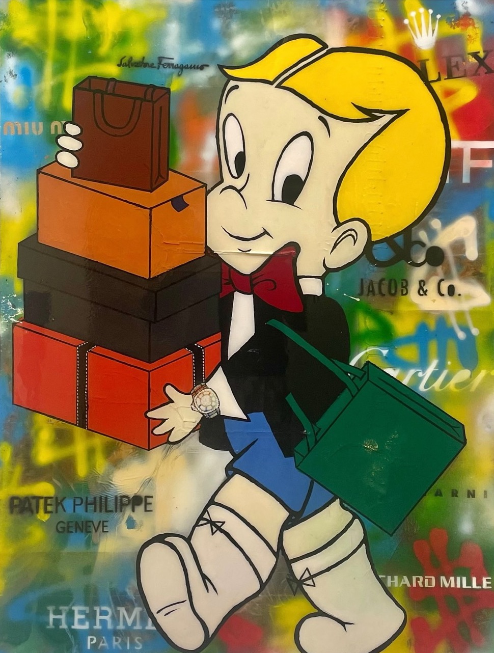 Richie Carrying Gifts